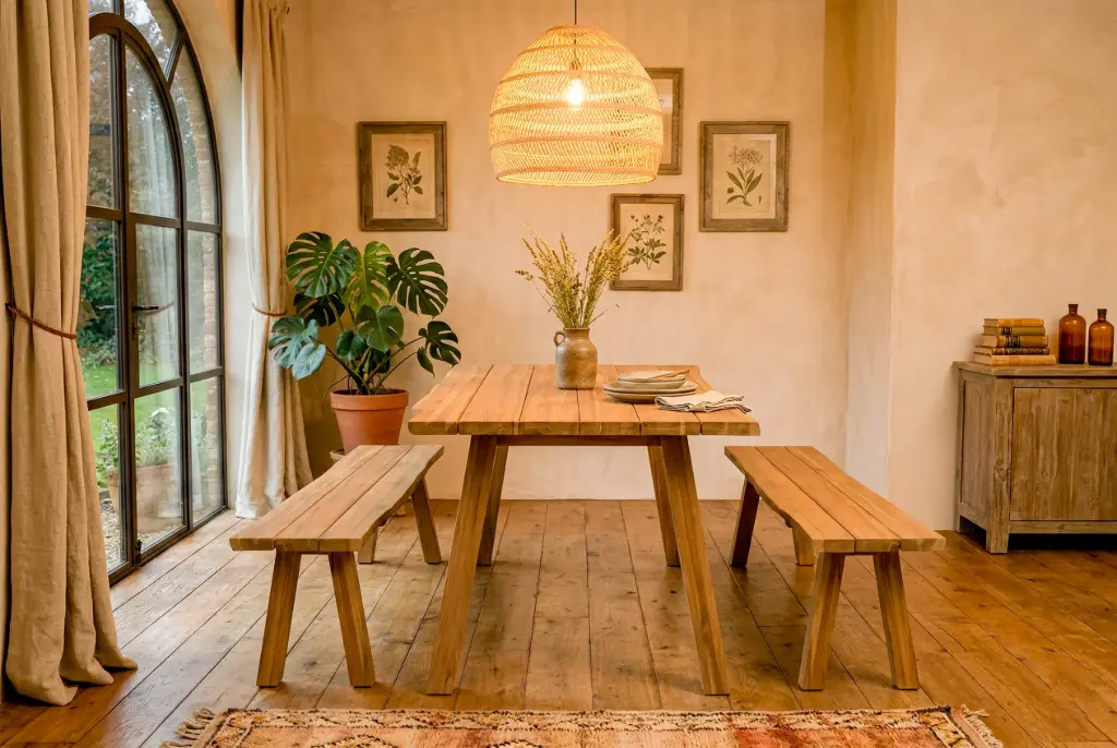 SLAT DINING SET - TPSDS01