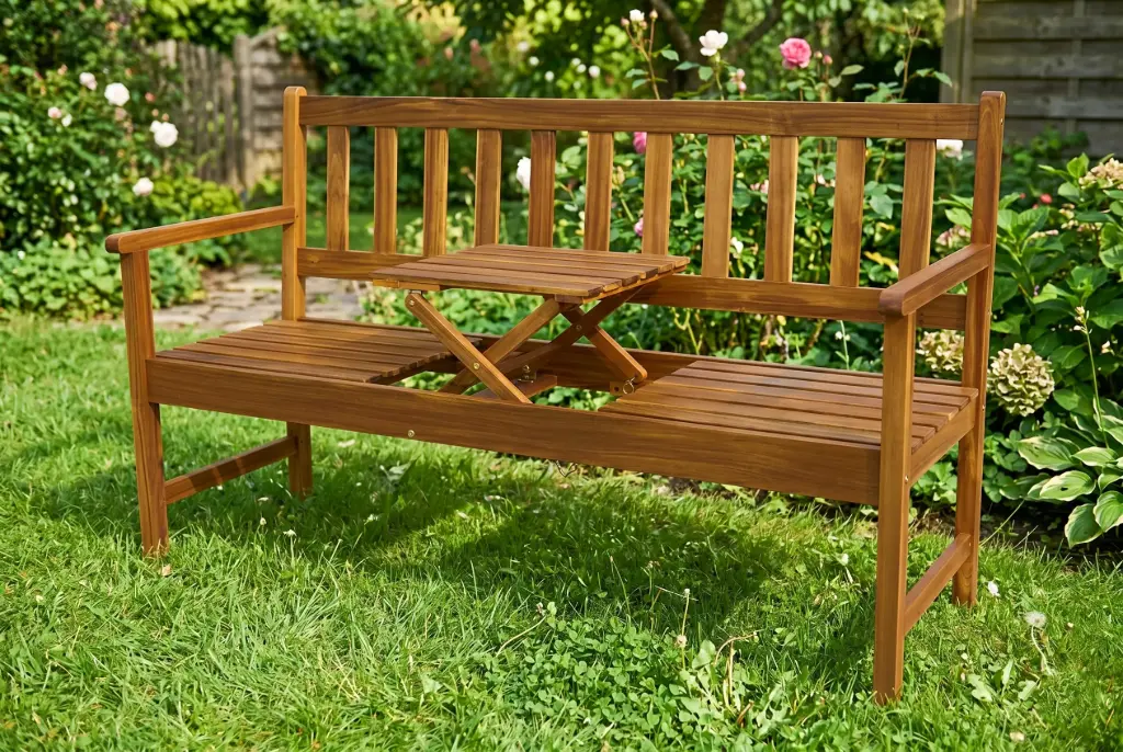 BENCH W FOLDABLE TABLE 3 - TPBFT17