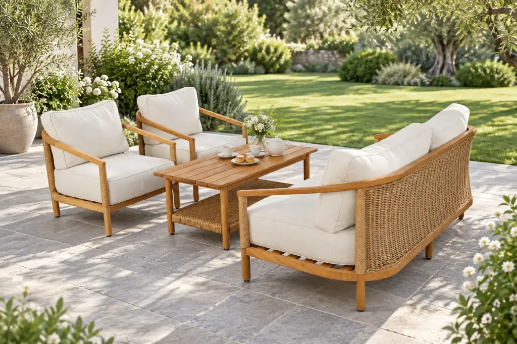 SOFA SET W WICKER - TPSF12