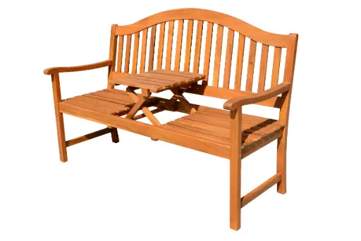 BENCH WITH FOLDABLE TABLE - TPB05