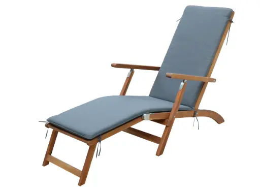 OUTDOOR DECK CHAIR W CUSHION - TPDE02