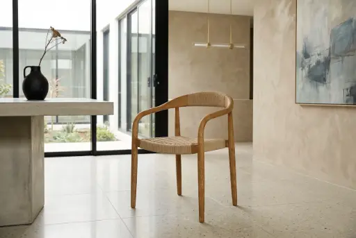 STACKING DINING CHAIR BEIGE - TPDCB01