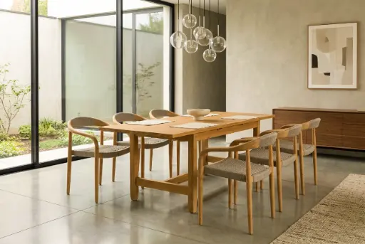 EXT DINING TABLE SET 1600/2000- TPDN01